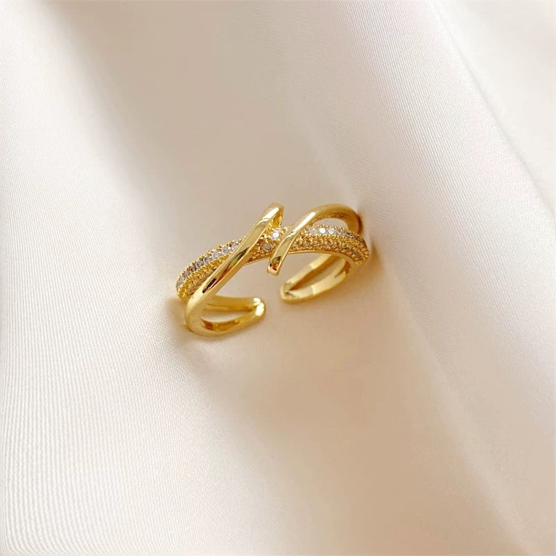 Gepersonaliseerde geometrische verstelbare ring