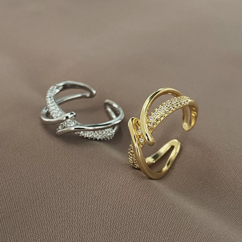 Gepersonaliseerde geometrische verstelbare ring