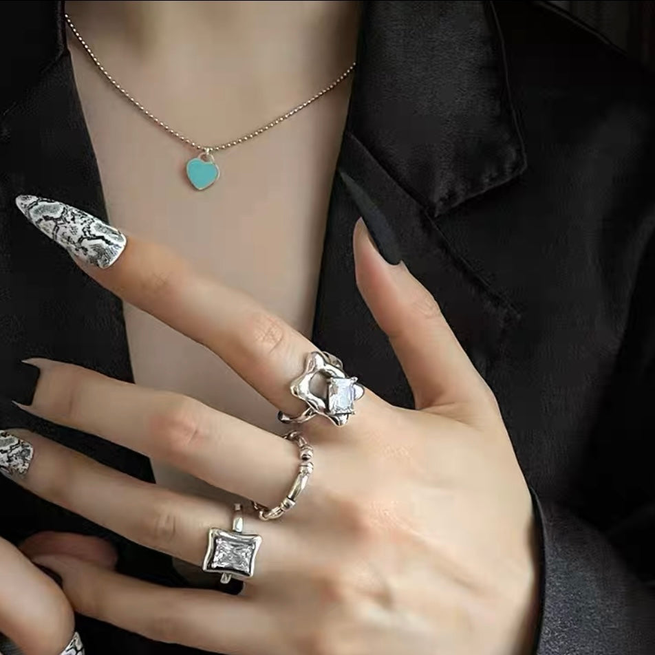 Onregelmatige zirkonia-ring