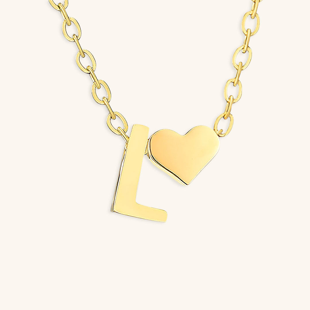 Ria Initiaal Letter Gouden Ketting