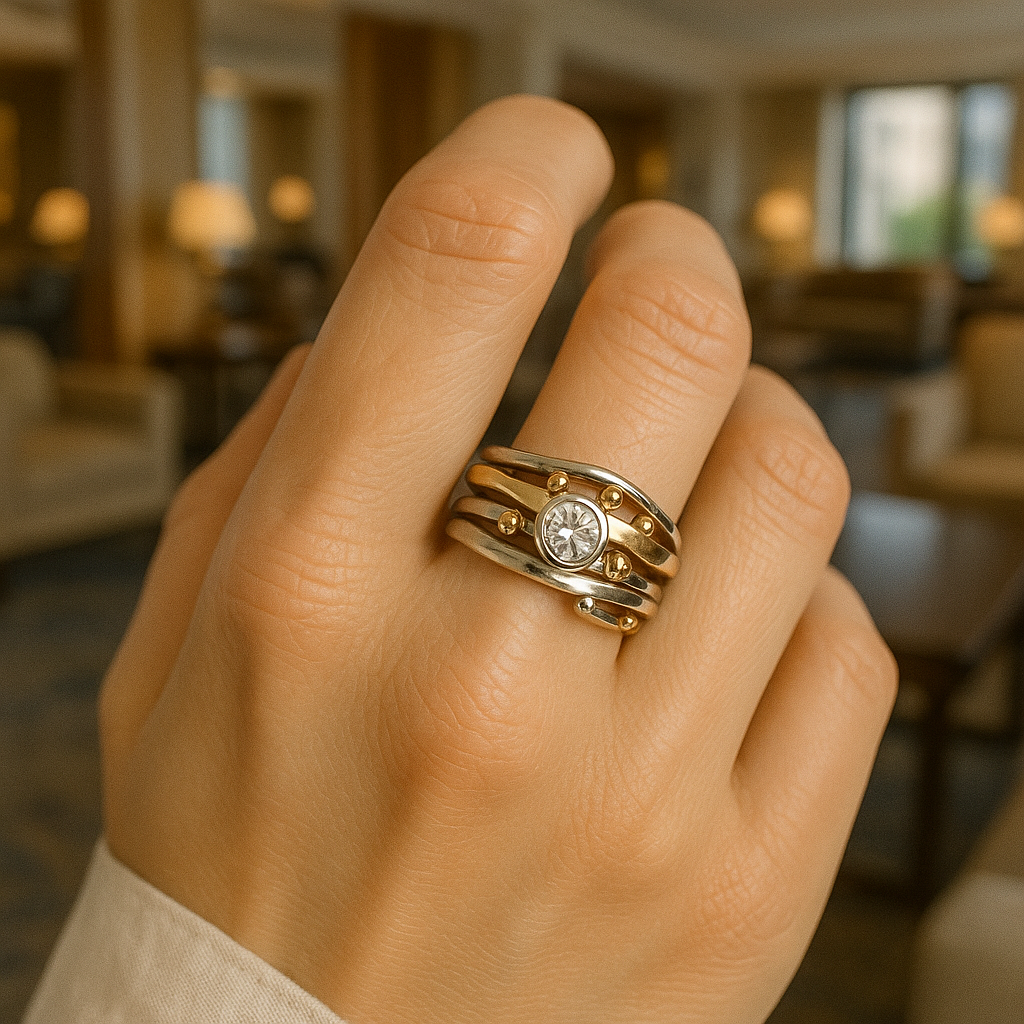 Royal – Vintage ring met goudinleg