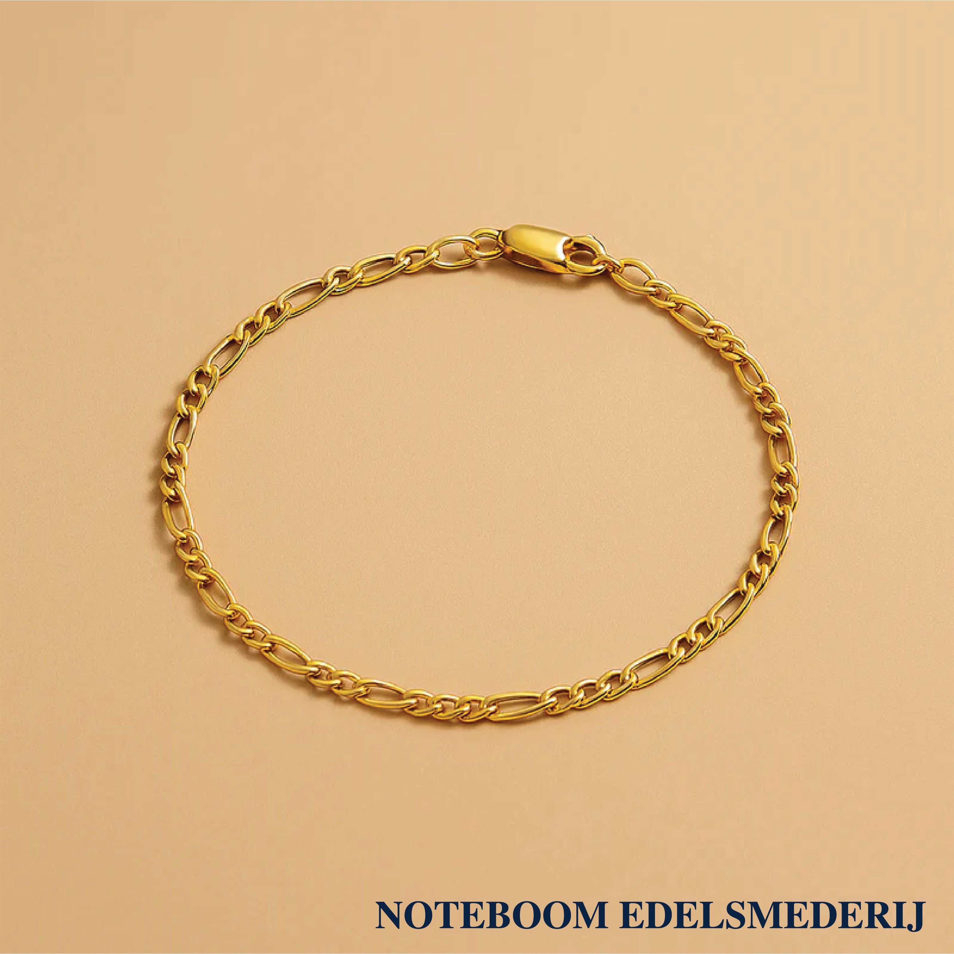 Neris Alaine | Gepolijste Gouden Armband in 14k