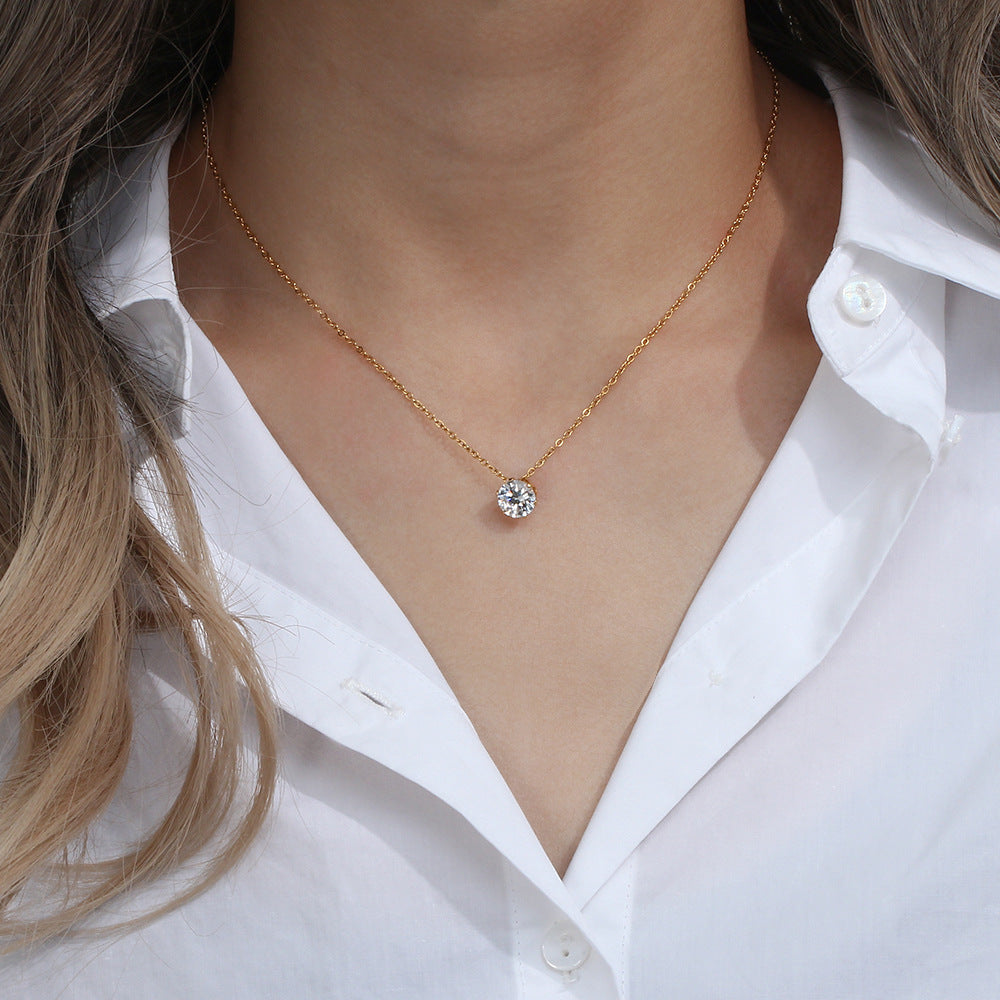 Kyla Solitaire Gouden Ketting
