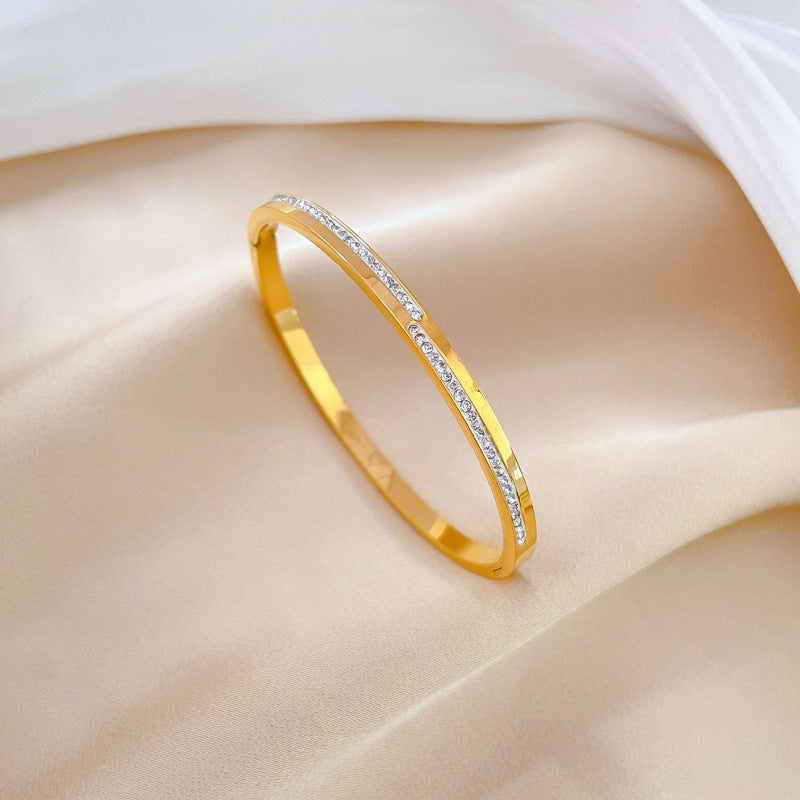 Aera Gouden Armband met Kristal