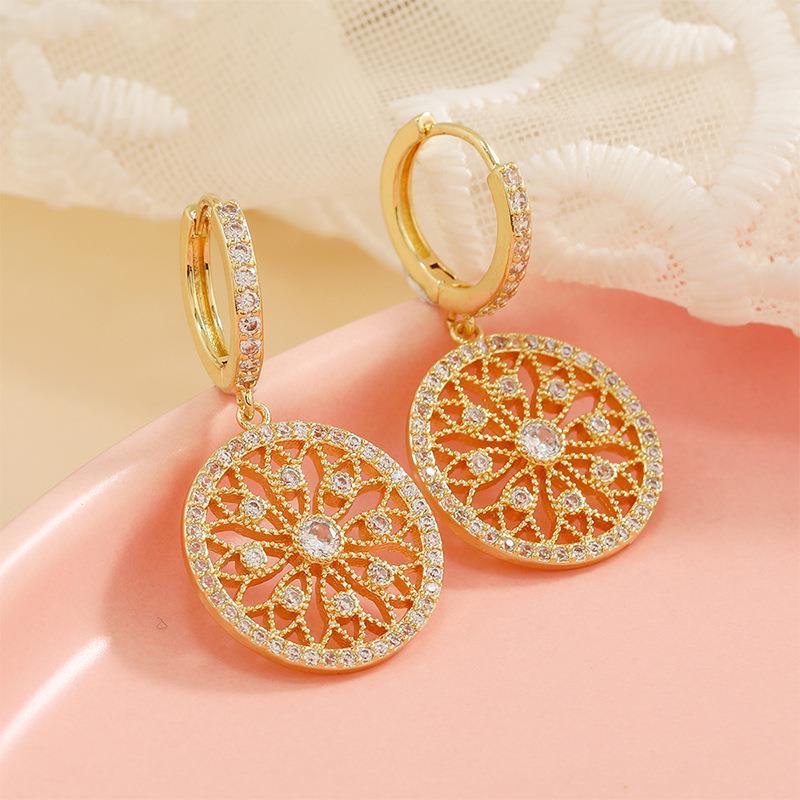 Felicity’s Caleidoscoop-vergulde Oorbellen