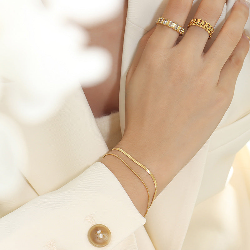 Classia Dubbelgelaagde Gouden Armband