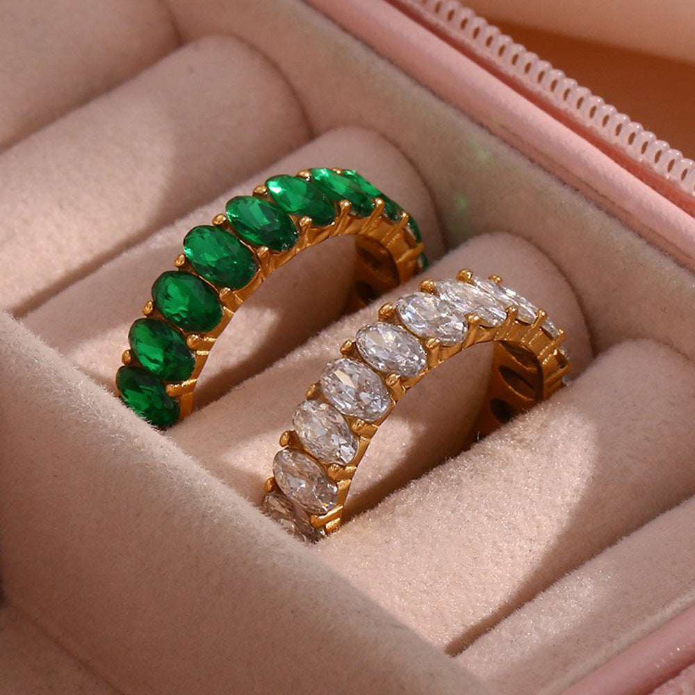 Antoinette Diamant Simulant Gouden Ring