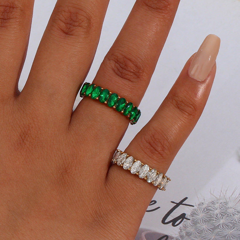Antoinette Diamant Simulant Gouden Ring