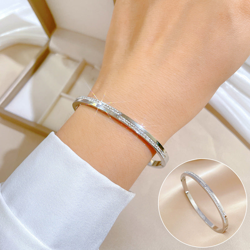 Aera Gouden Armband met Kristal