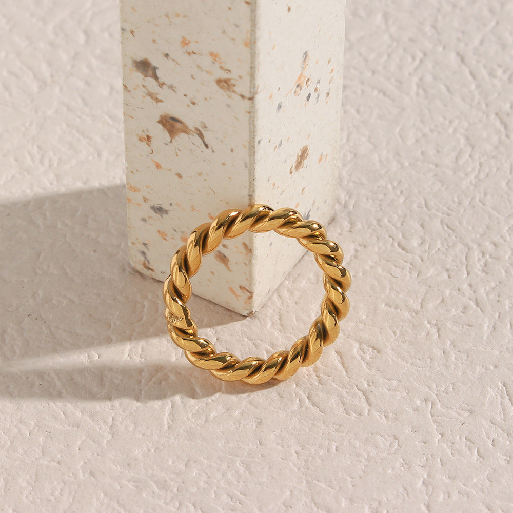 Melodie Gouden Twist Ring