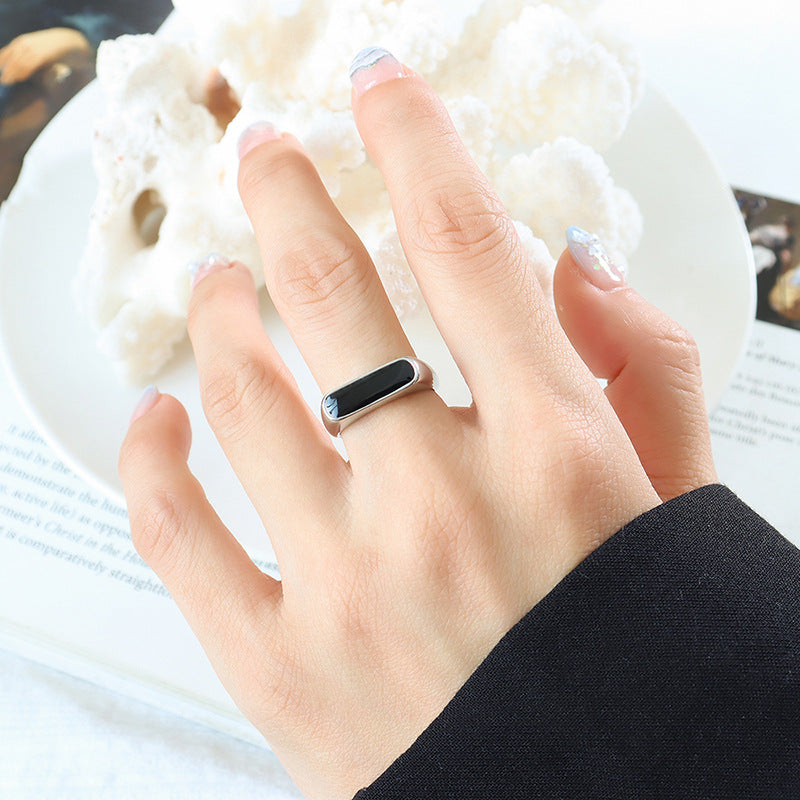 Brenda Gouden Onyx Ring