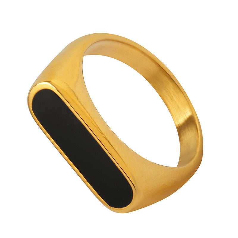 Brenda Gouden Onyx Ring