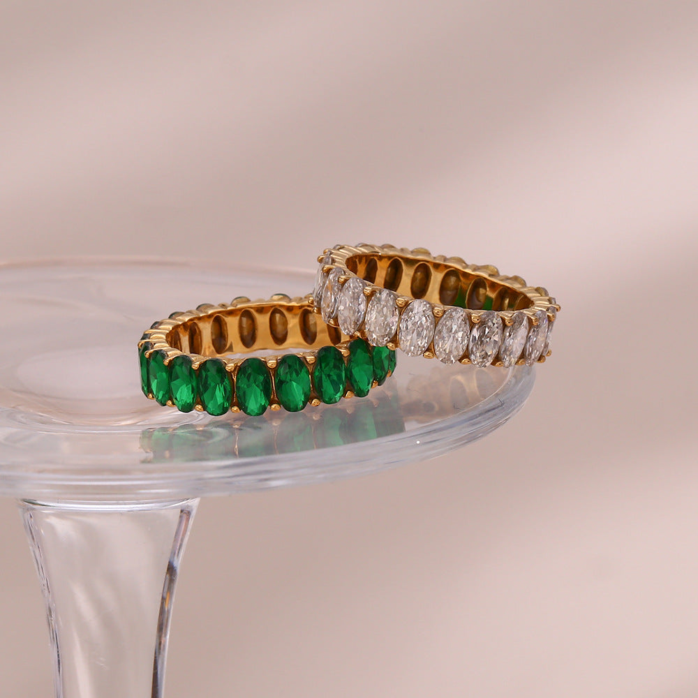 Antoinette Diamant Simulant Gouden Ring