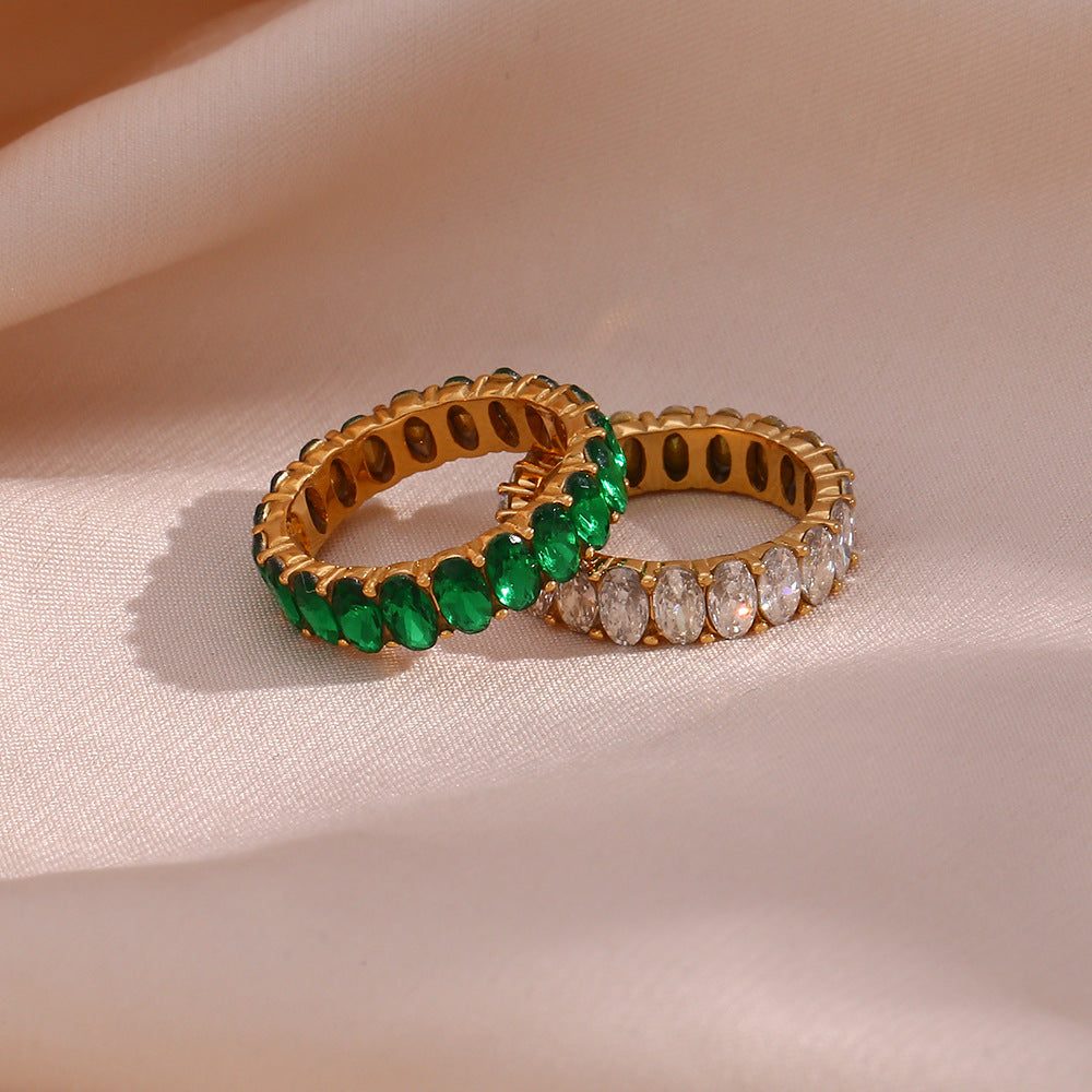 Antoinette Diamant Simulant Gouden Ring