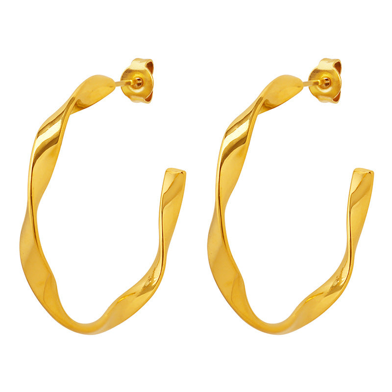 Iris Gouden Oorbellen