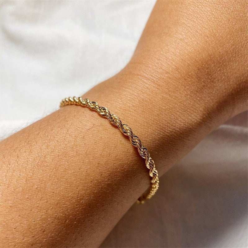Olivia Gedraaide Schakelarmband