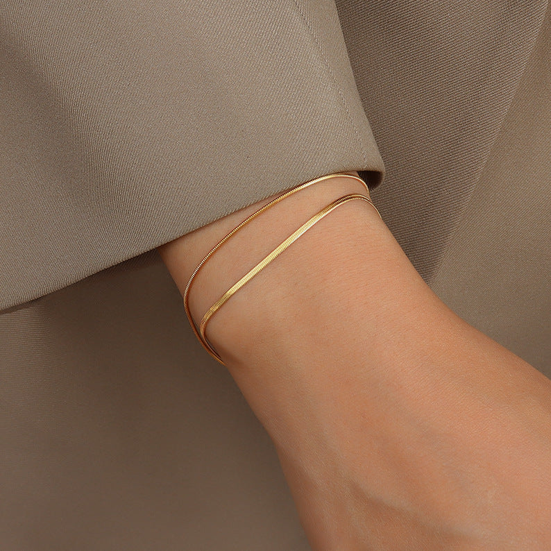 Classia Dubbelgelaagde Gouden Armband