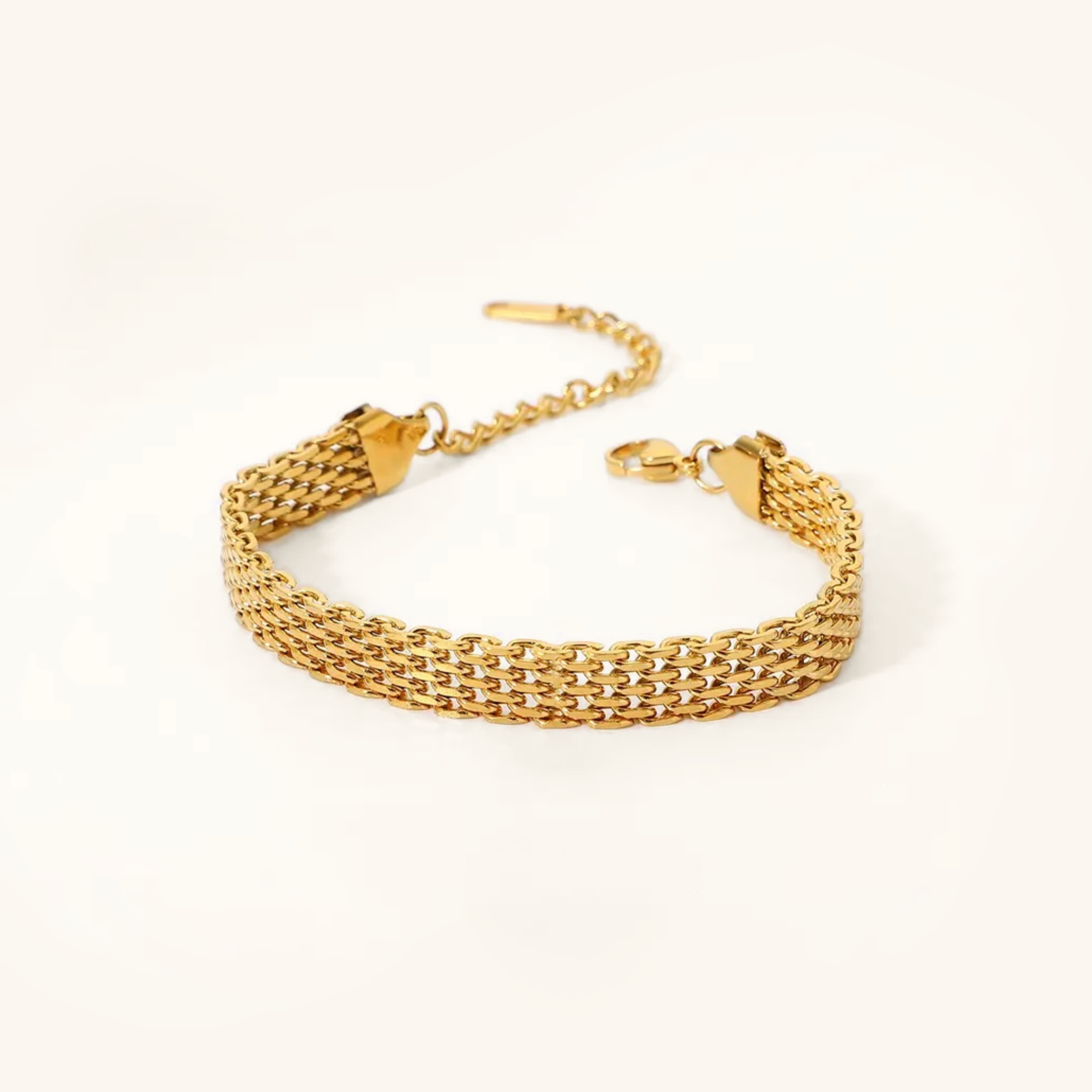 Imara gouden schakelarmband