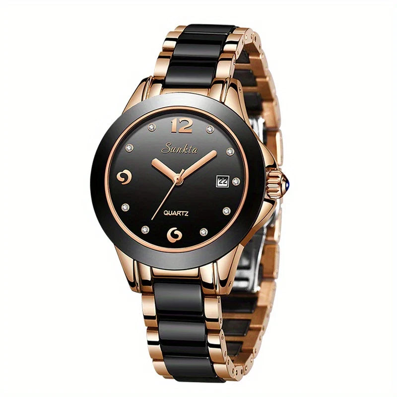 Lige Elegant Keramisch Horloge - Quartz, Waterdicht Stijlvol