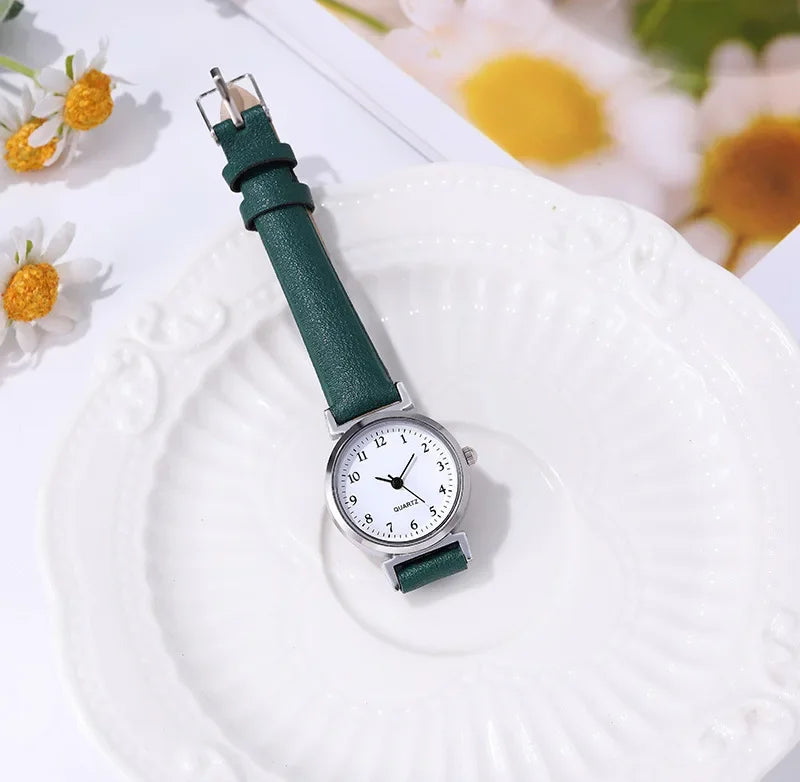 Casual Vrouwen Manier Leren Horloge