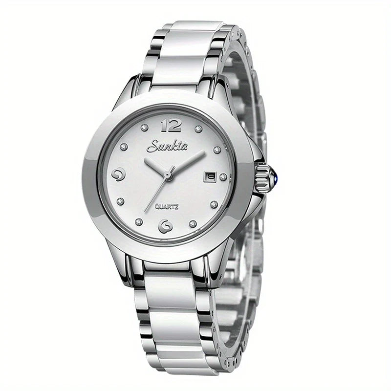 Lige Elegant Keramisch Horloge - Quartz, Waterdicht Stijlvol