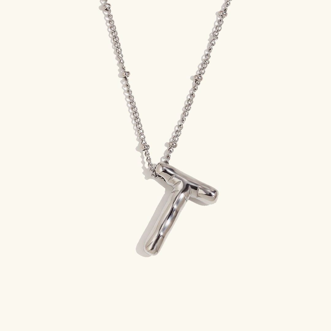 Gepersonaliseerde Bubbelinitiaal Ketting