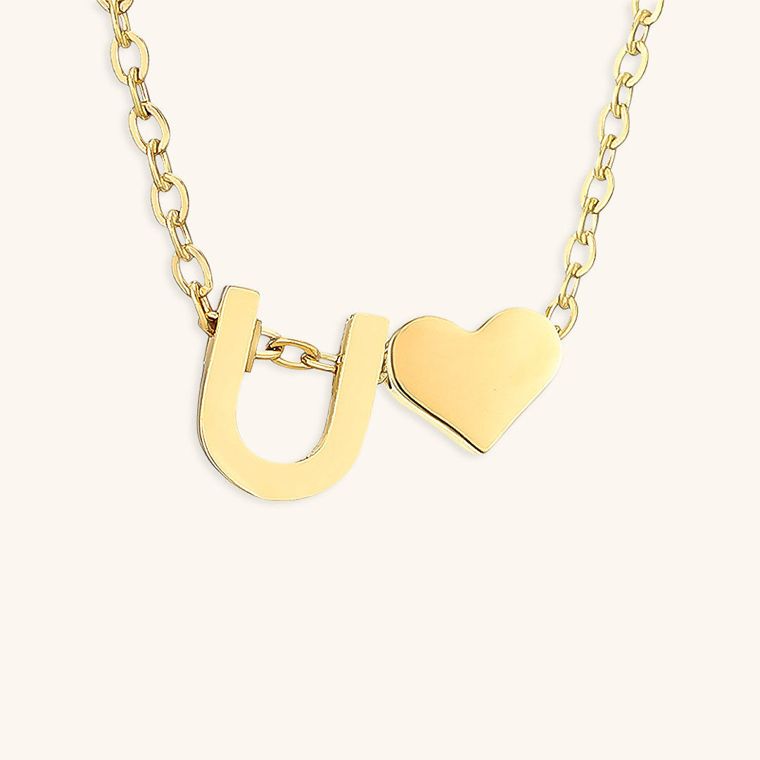 Ria Initiaal Letter Gouden Ketting