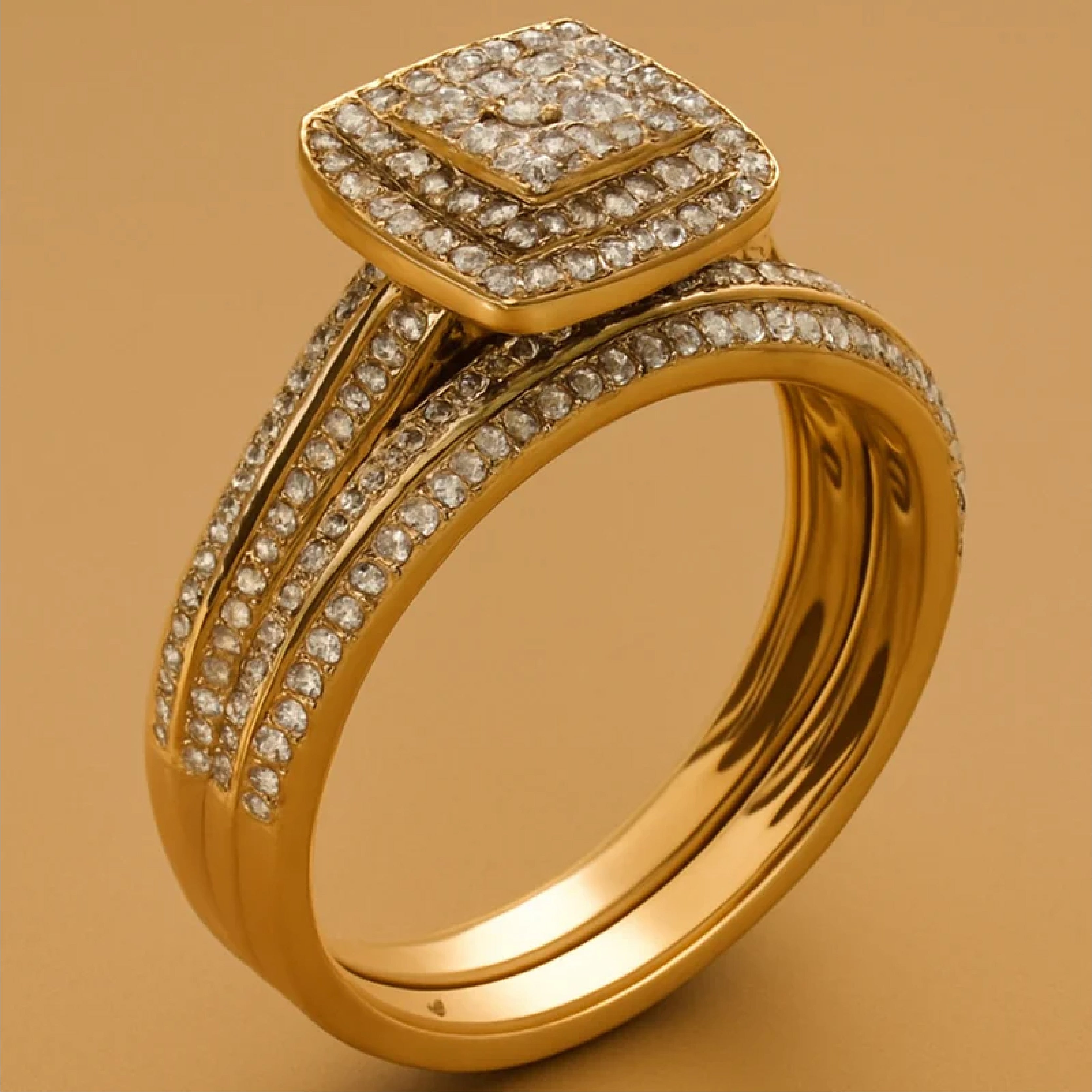 Dames 2-delige Boho Ringset