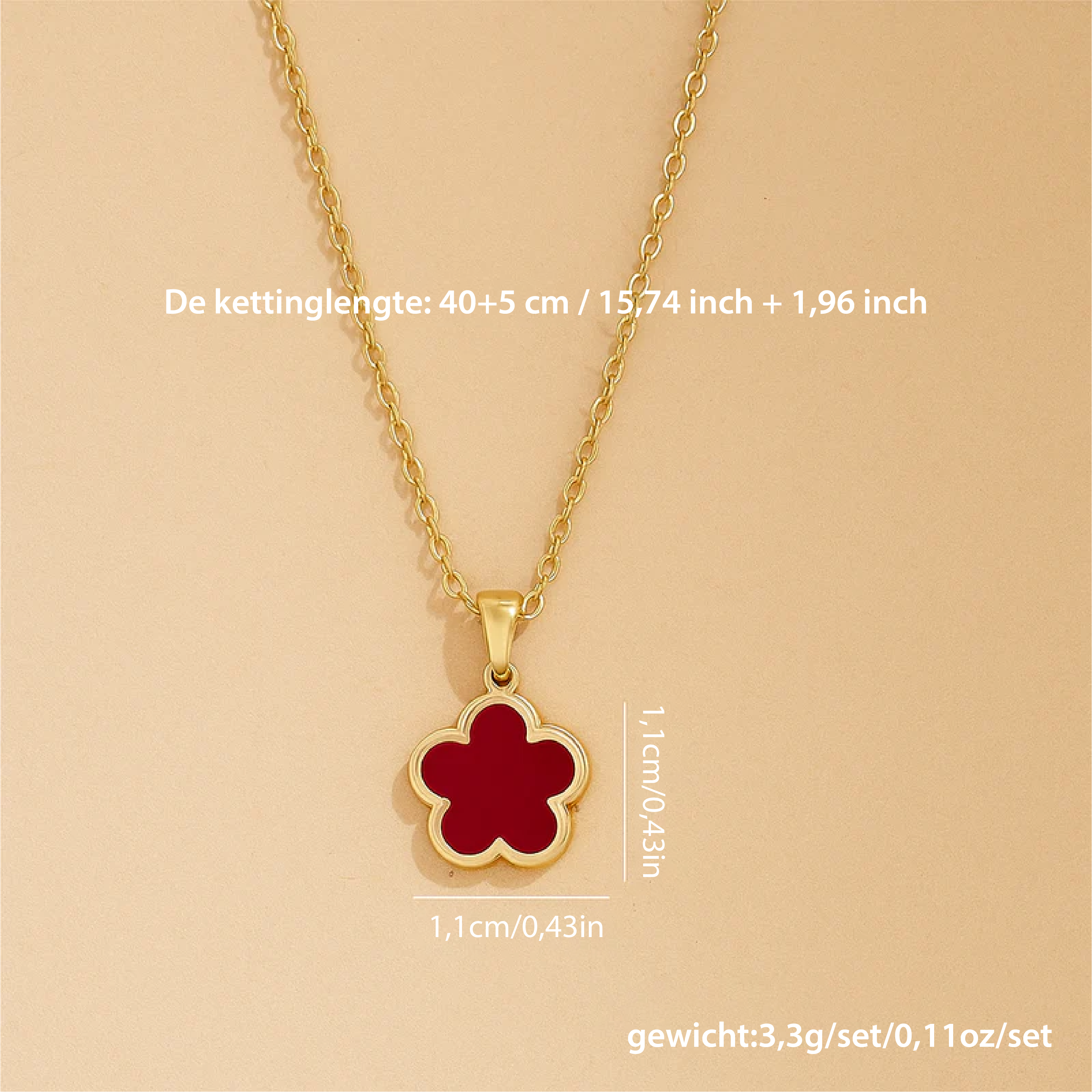 Minimalistische Bloemenketting