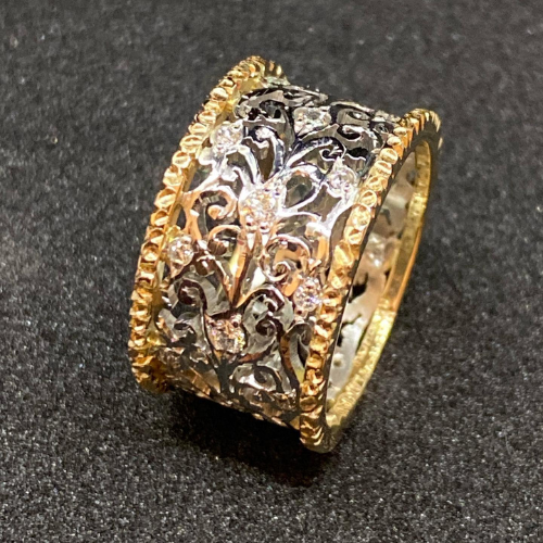 Mika – Elegante Vintage Zirkonia Klimopring