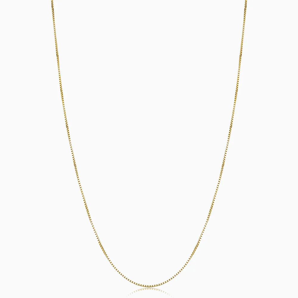 Bodega Box Ketting | 18k Goud