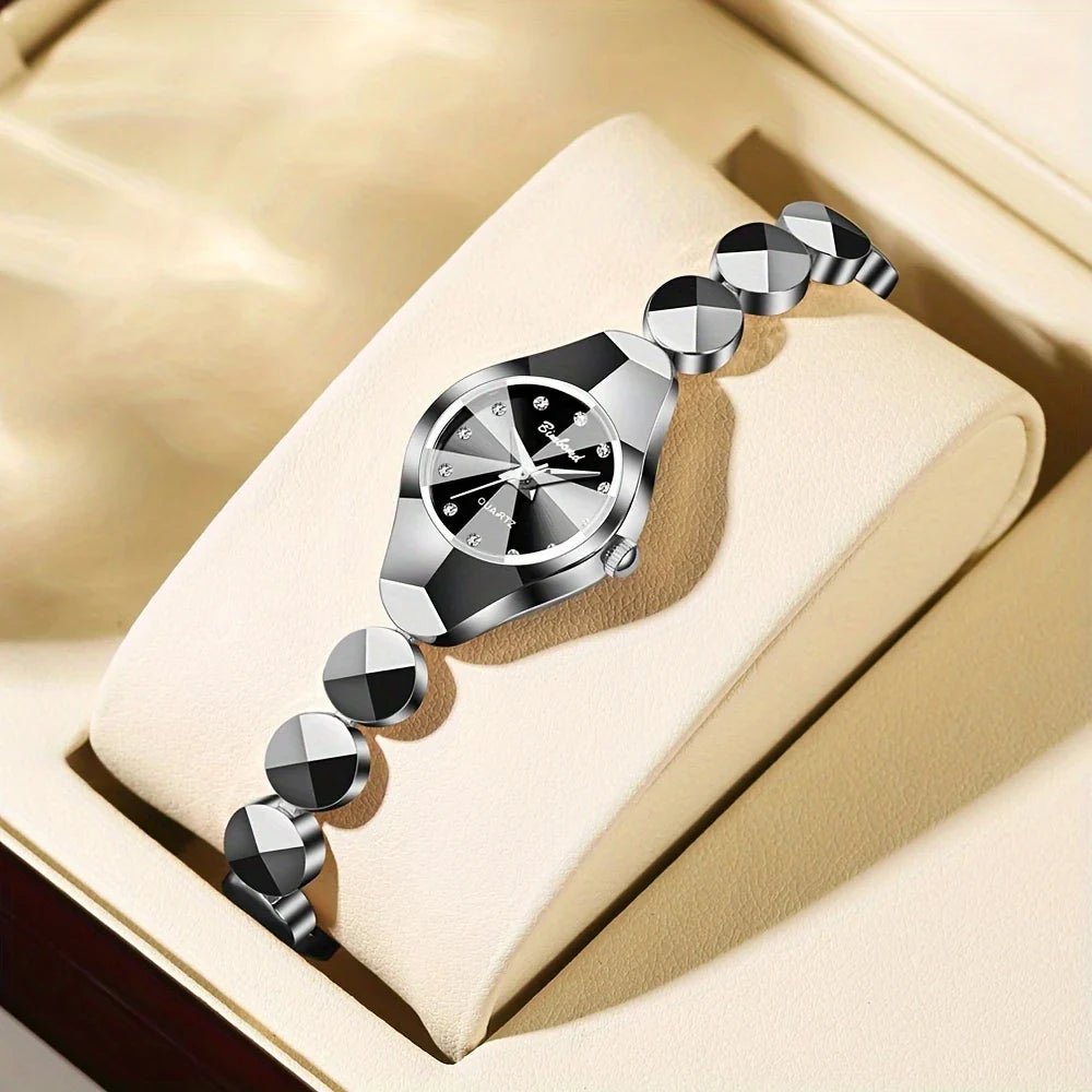 Polshorloge - Ronde kast Quartz uurwerk Roestvrij stalen band