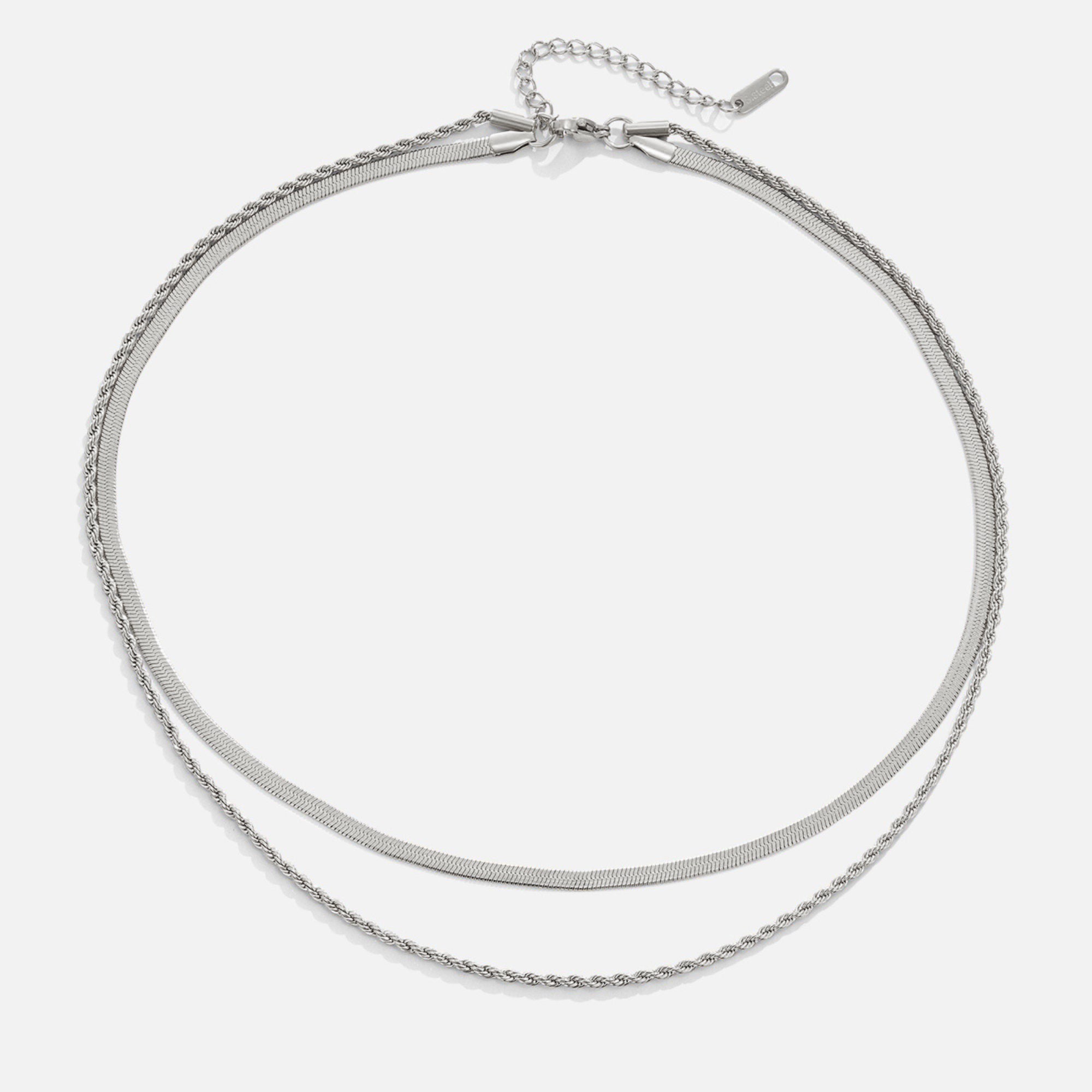 Alexandra – Zilveren Laagjesketting
