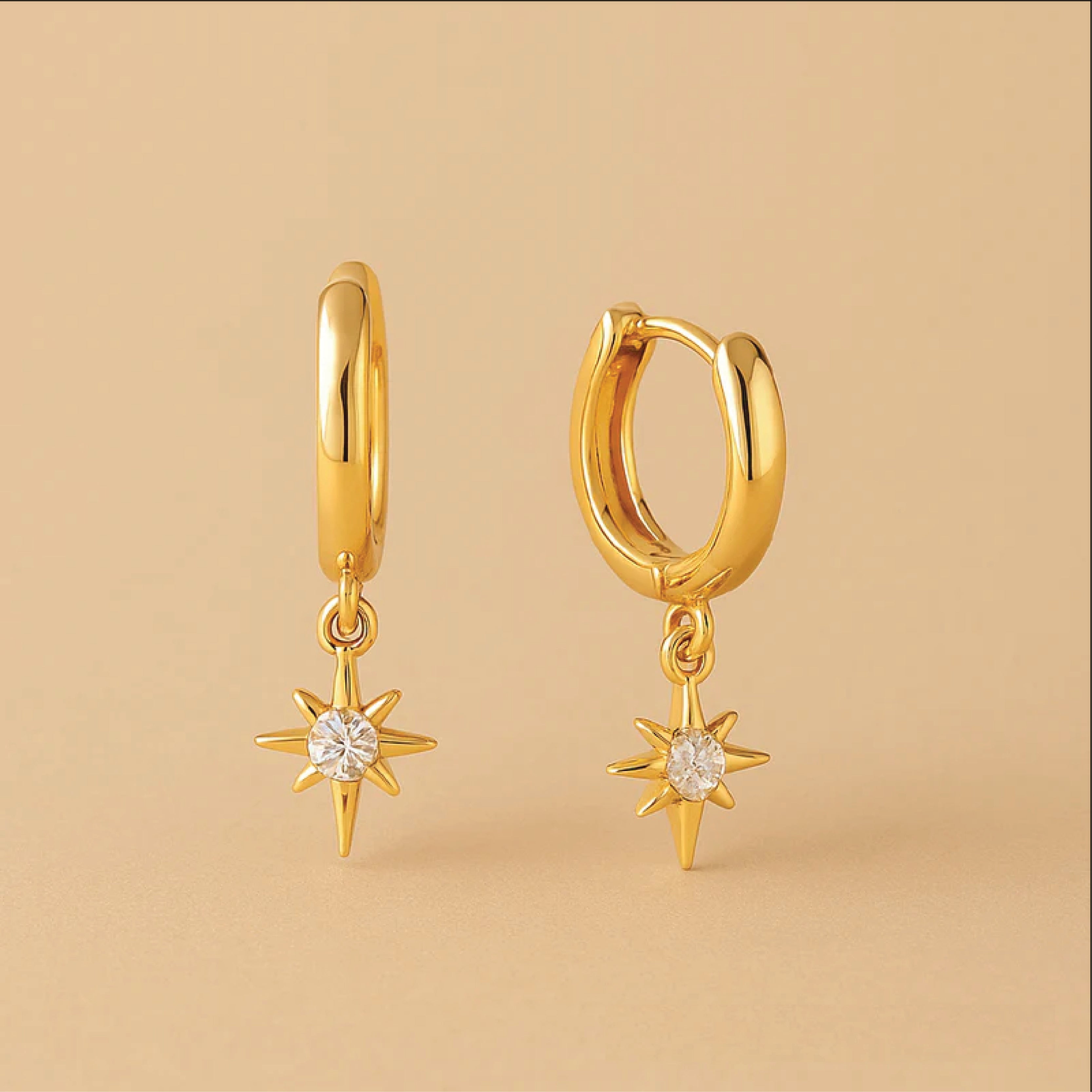 Vudu | Gepolijste 18k Gouden Hoepeloorbellen