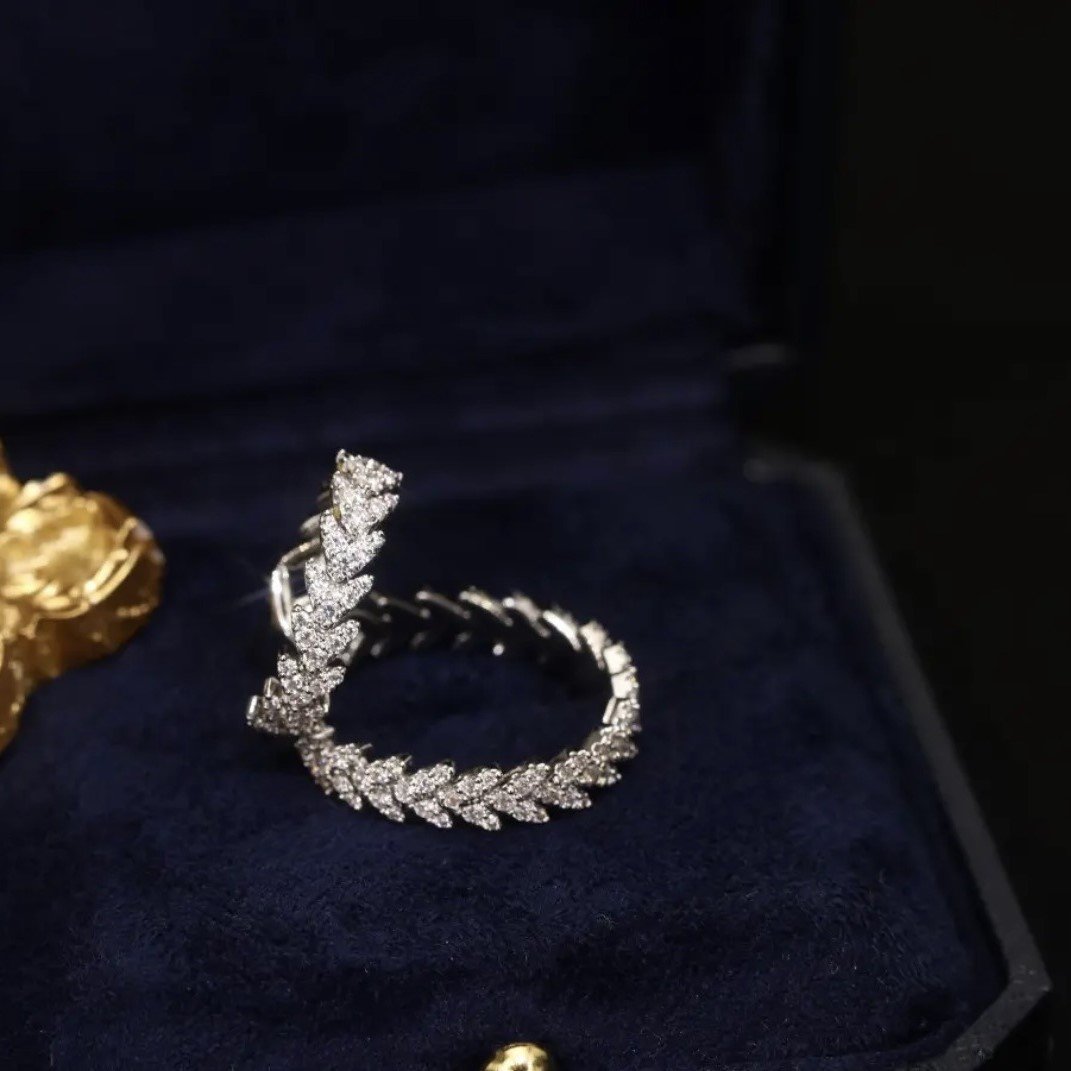 Zirkonia Bezette Krans Oorbel