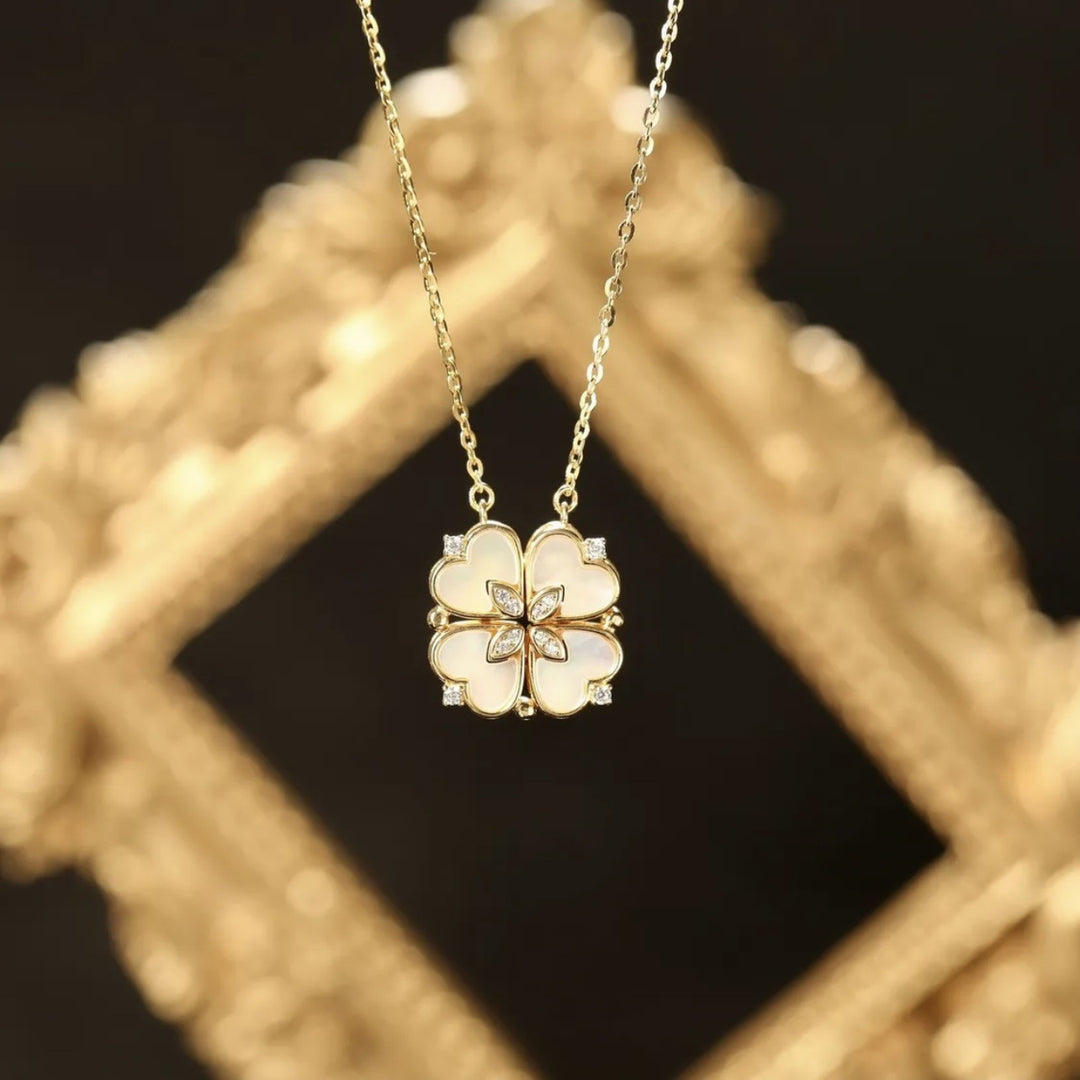 Betoverende Klaverblad Ketting