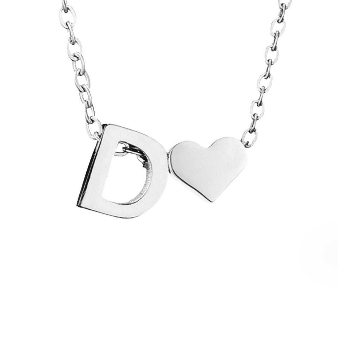 Forever Love & Letter Zilveren Halsketting