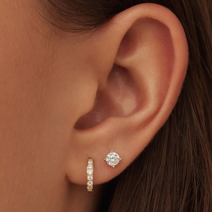 Dara Brillane Stenen Oorbellen Set | 14k Goud