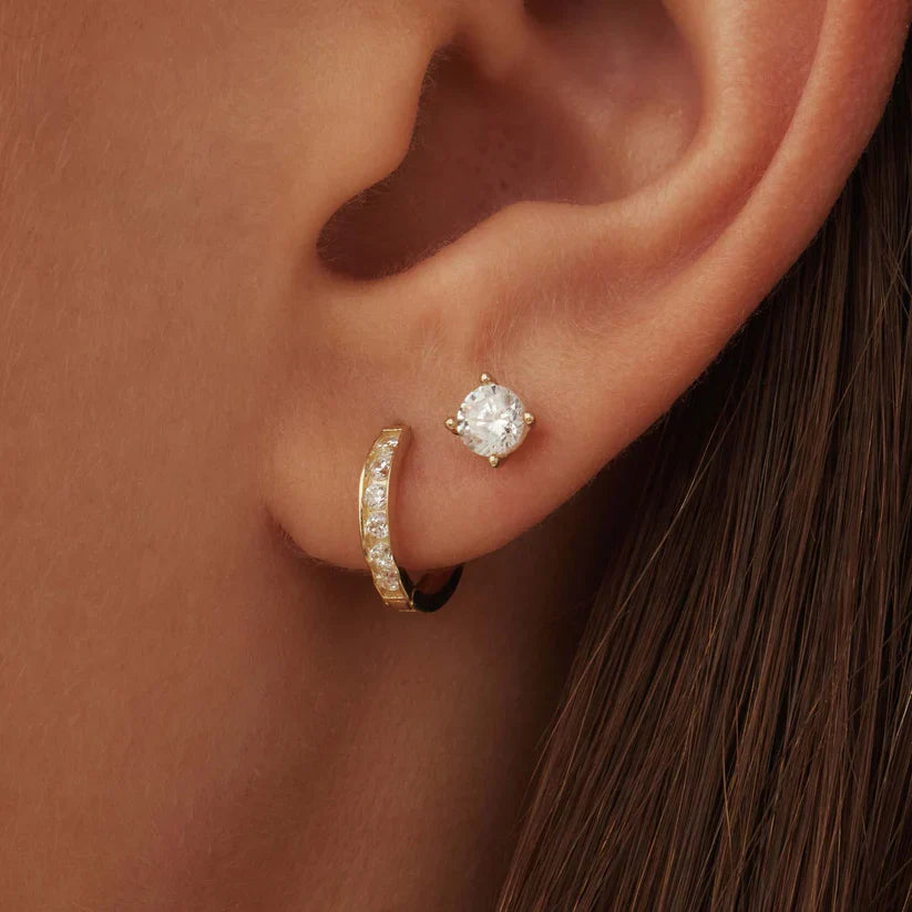 Dara Brillane Stenen Oorbellen Set | 14k Goud