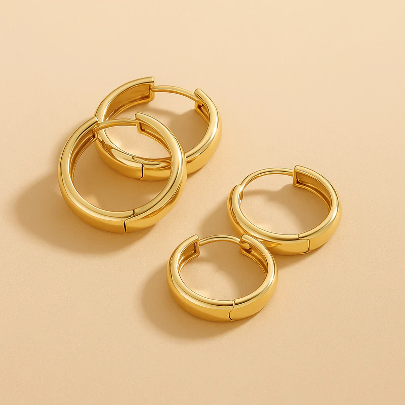 Gia Statement Hoops – 18K Gouden Briljantie