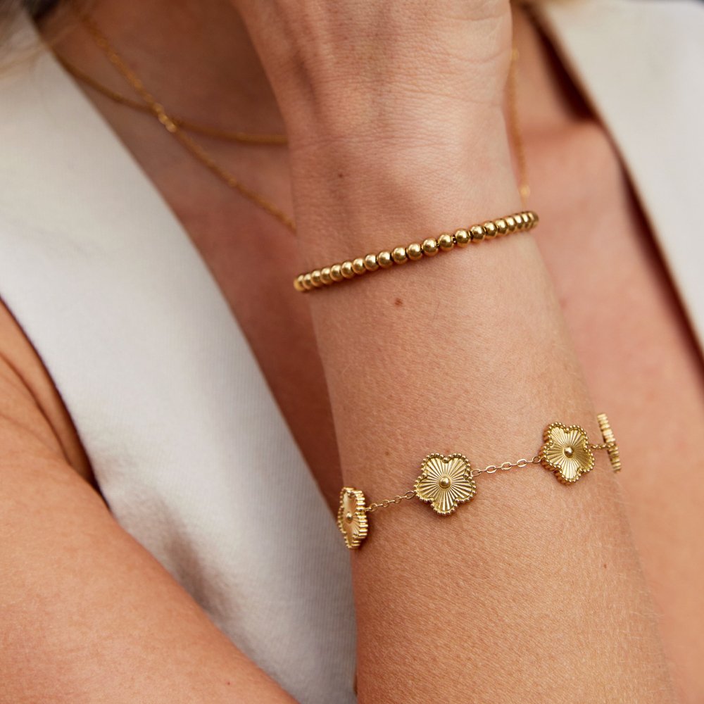 Nila – Gouden armband met parels