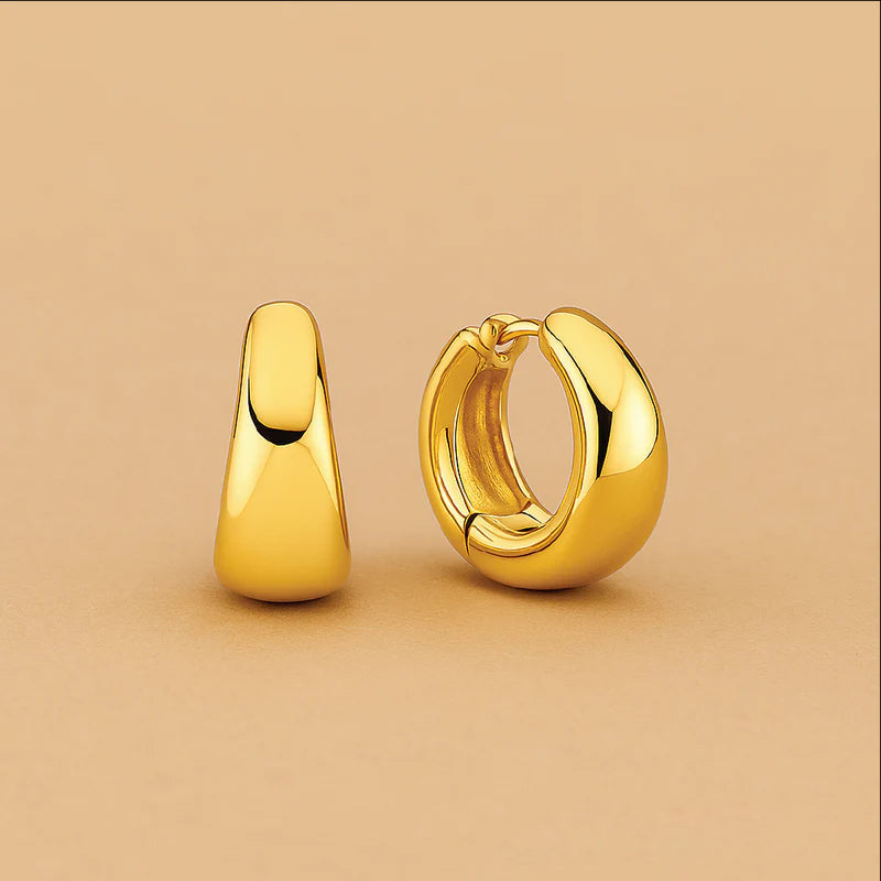 Rue Mini Hoops | Gepolijste 18k Gouden Afwerking