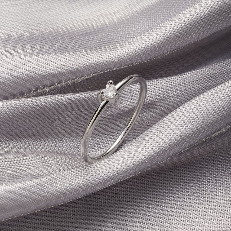 ‘Small Love’– Kristallen Hartvormige Ring