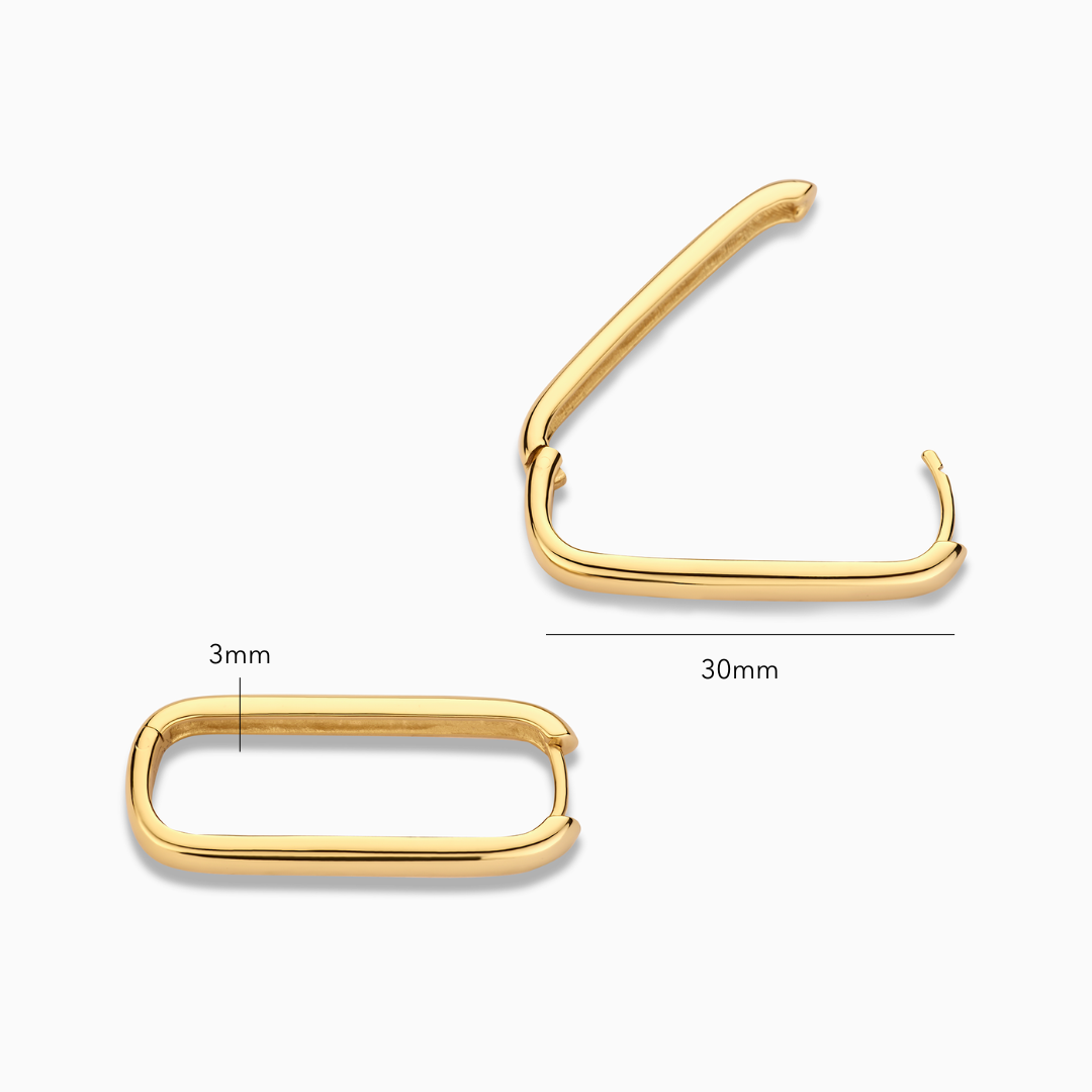 Grote Icon Hoops | 18k Goud