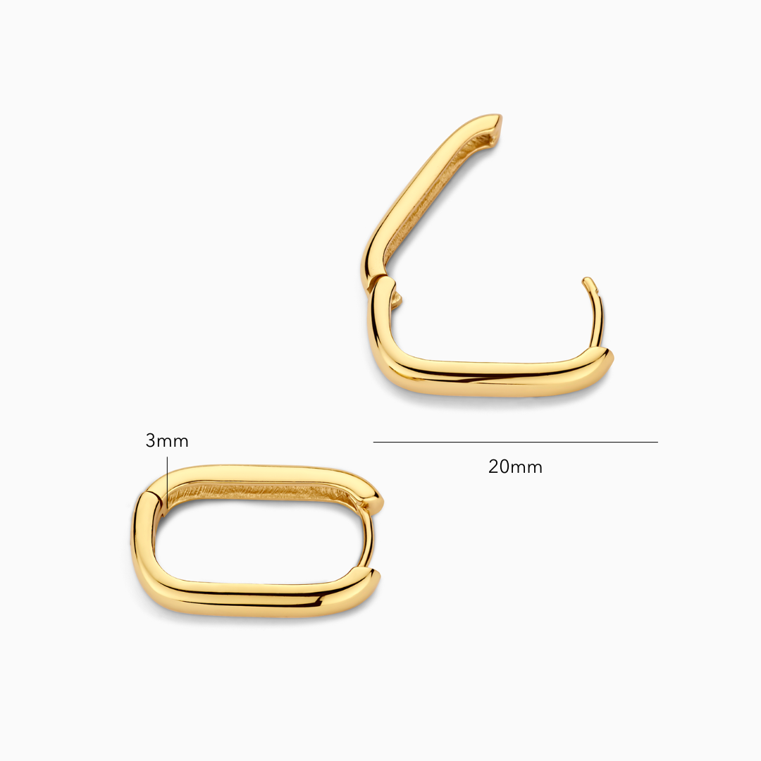 Icon Hoops | 18k Goud