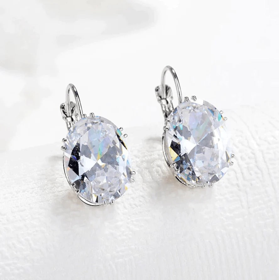 The Ivy Ovaal Geslepen Oorbellen