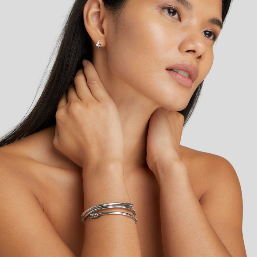 Gedraaid Zilveren Armband