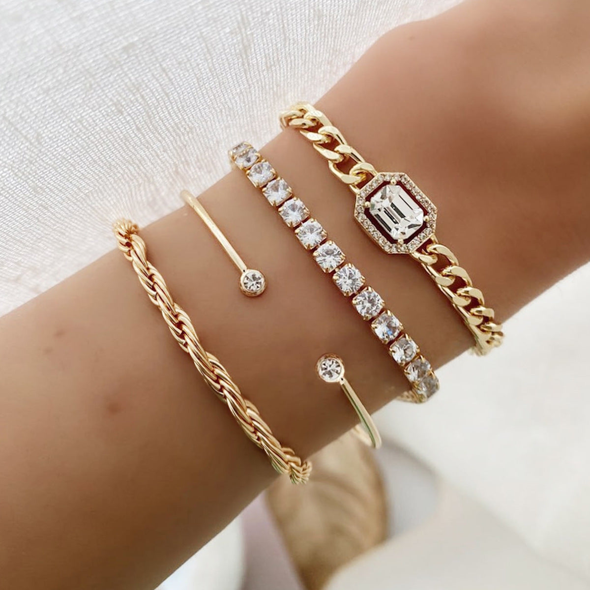4-Delige Venus Armbandenset