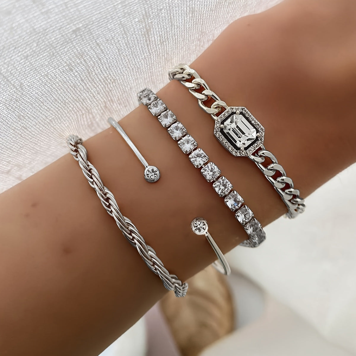 4-Delige Venus Armbandenset