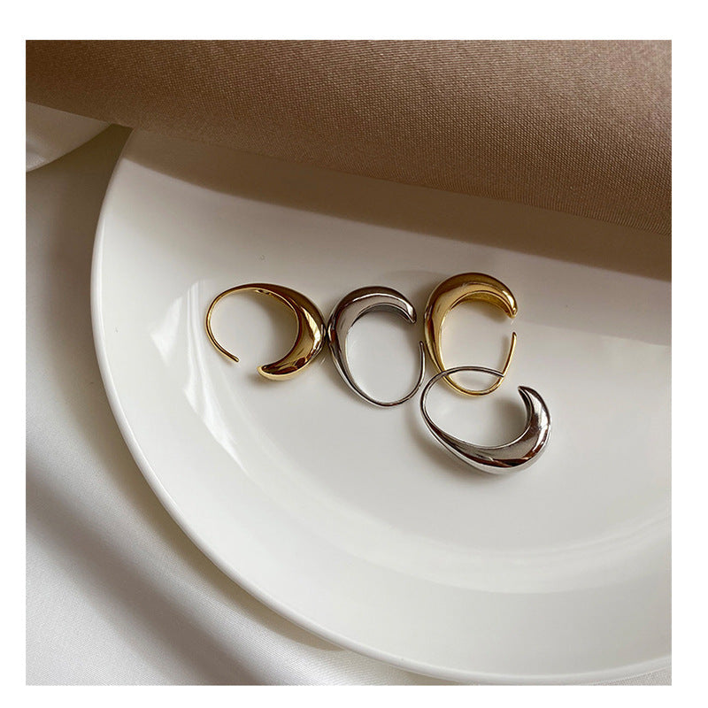 Klassieke druppel-hoepeloorbellen